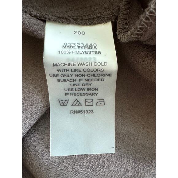 New ~ VINCE CAMUTO ~Leopard Print Side Tie Ruffle Hem A-Line Midi Skirt Size 1X - Picture 7 of 8